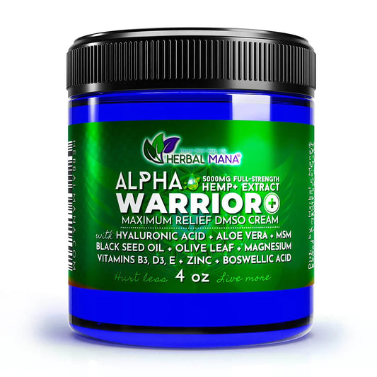 Alpha Warrior+ Cream: Intense Pain Relief with Hemp Oil & Essential Oils